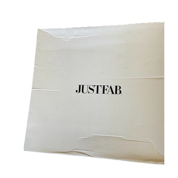 JustFab Women's Platform Sandals Sz 8.5 Black Fletcher Goth Ankle Strap, New - Picture 8 of 8